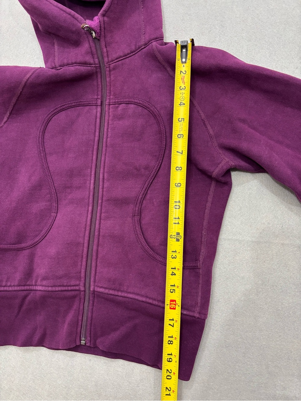 Lululemon Deep Plum Scuba Hoodie - Picture 6 of 8